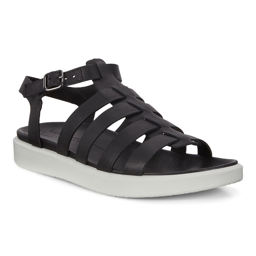 Sandalias Mujer - ECCO Flowt Lx Flat - Negros - PEY179804